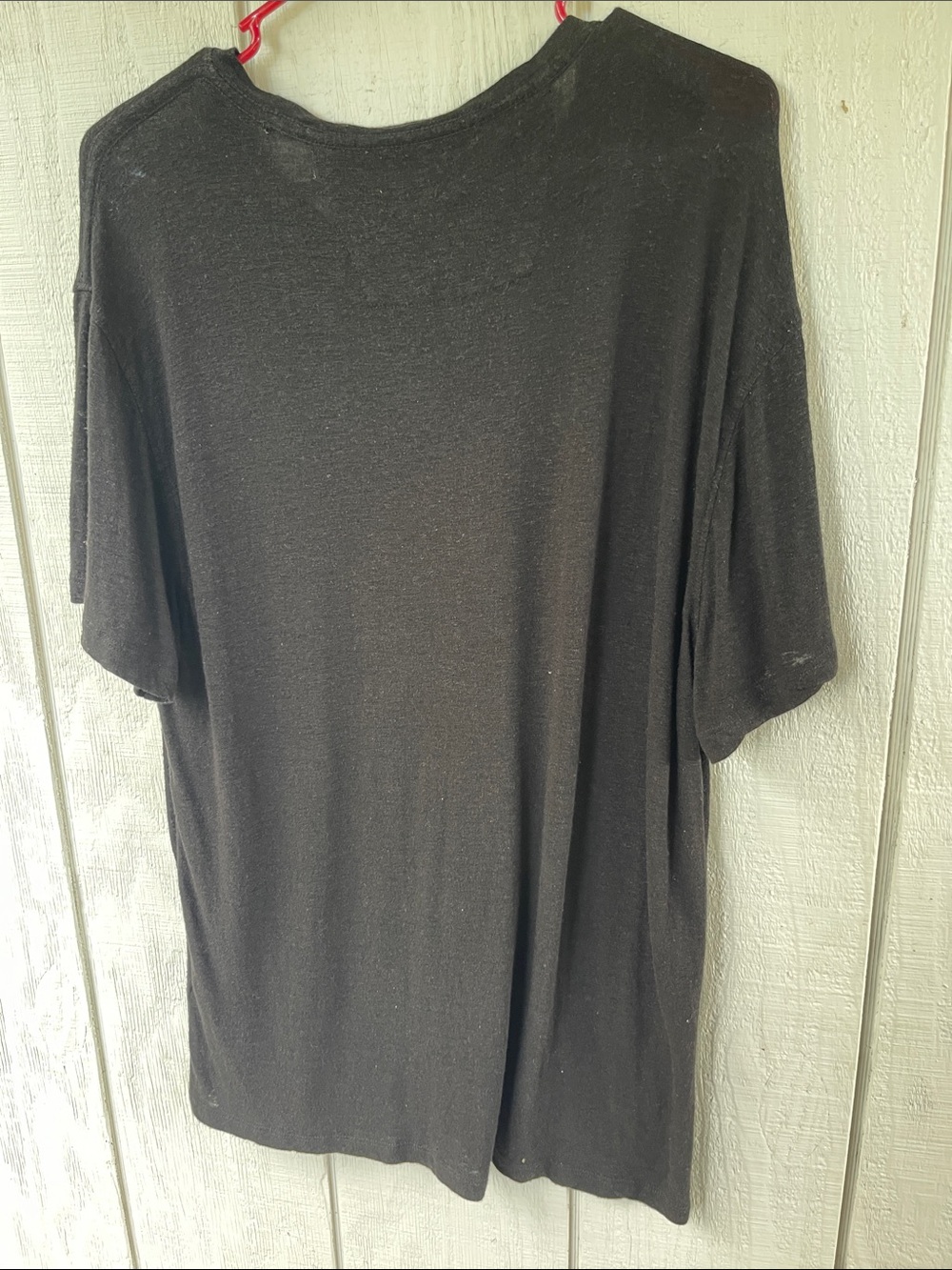 John Varvatos Black Short-Sleeve Tee with Muted Pink-Beige Skull - Picture 4 of 4